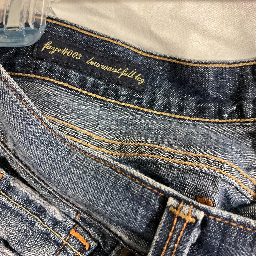 Citizens of Humanity Faye 003 Low Waist Full Leg Jeans Stretch Wide Sz 29